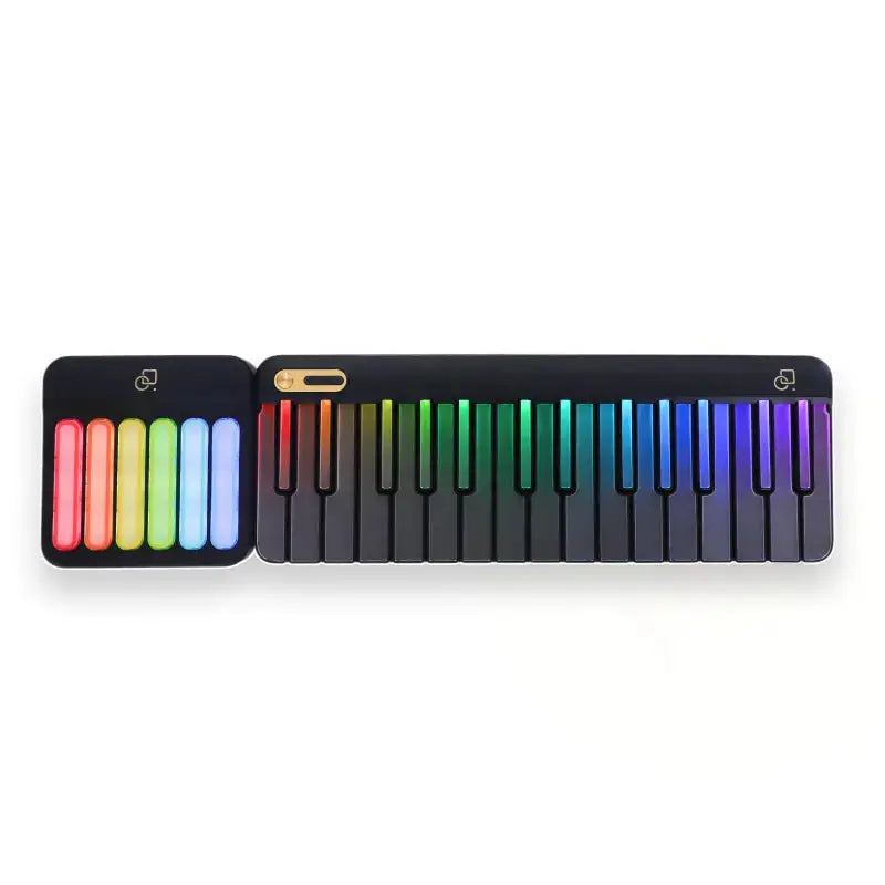 Black full set of smart piano keyboard