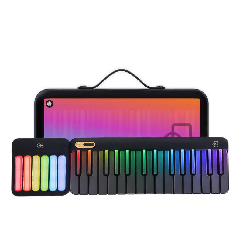 Black full set of smart piano keyboard (with popubag)